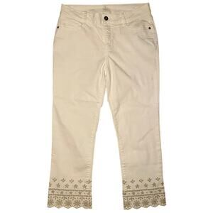 St. John's Bay - White Capri Pants - Women's Size 10